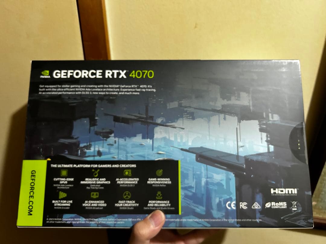玄人志向 GALAKURO Nvidia GeForce RTX4070