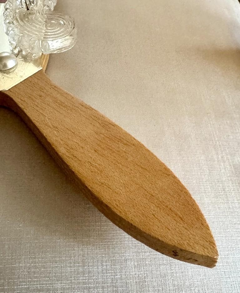 ムラーノガラス　＜Ｃ＞　パール　手鏡　ハンドミラー　ベネチアンガラス　イタリア