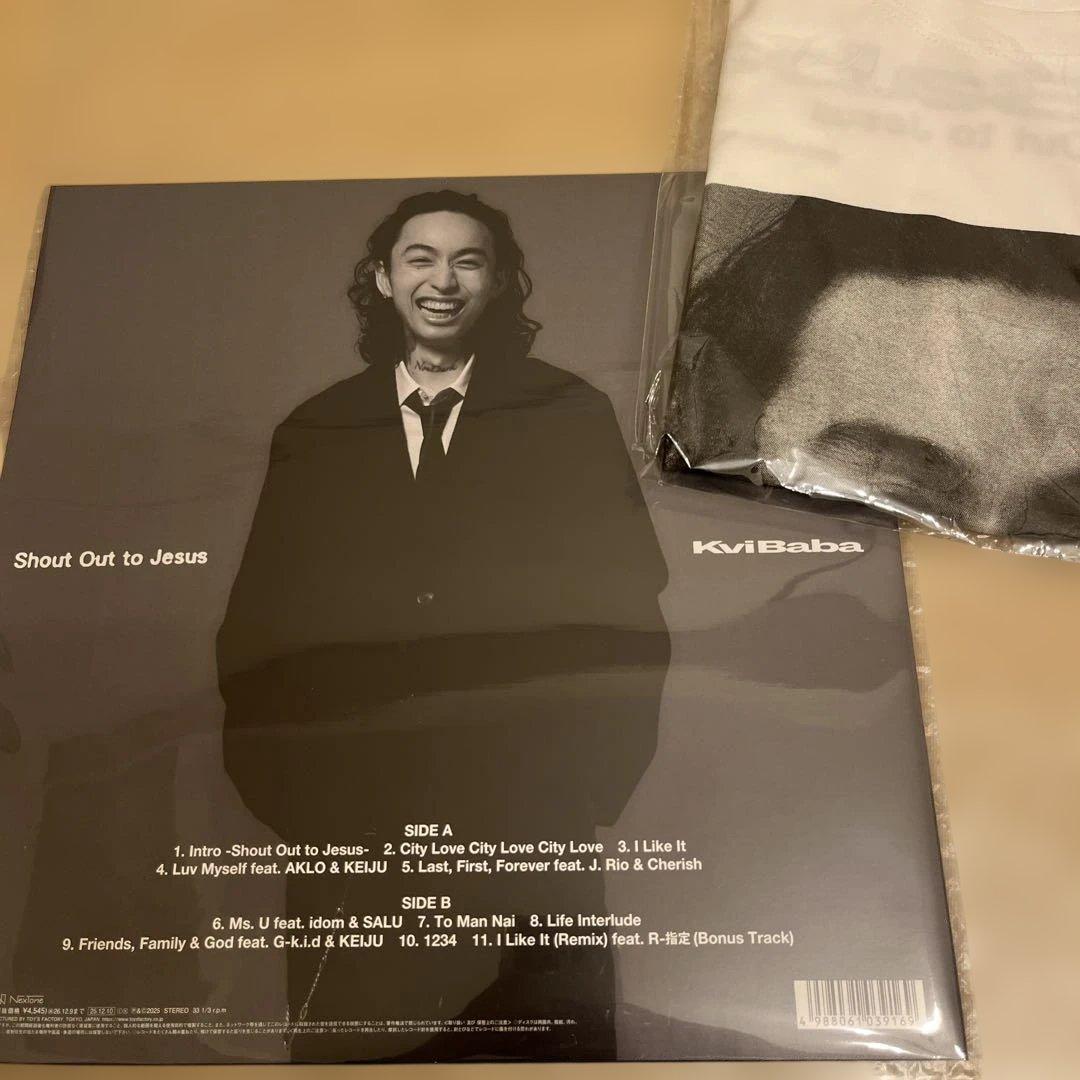 KviBaba Shout Out to Jesus レコード、Tシャツ