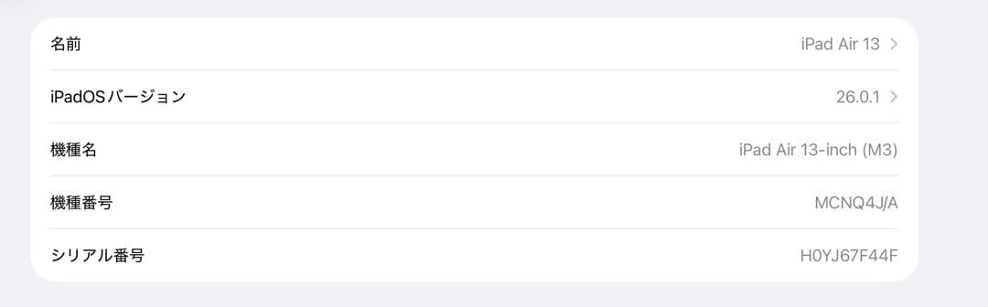 iPad本体 iPad Air 13 256GB