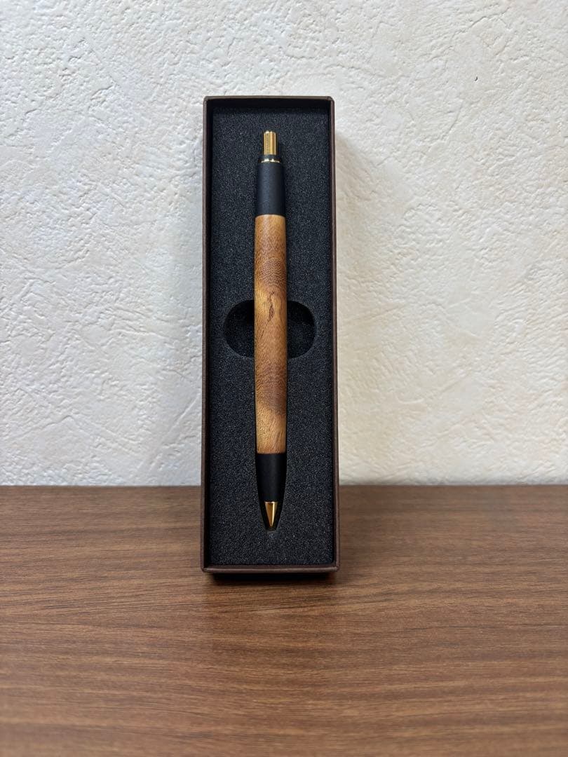 【上杢】ボナンペン 欅 シャープペンシル 真鍮金具0.5mm