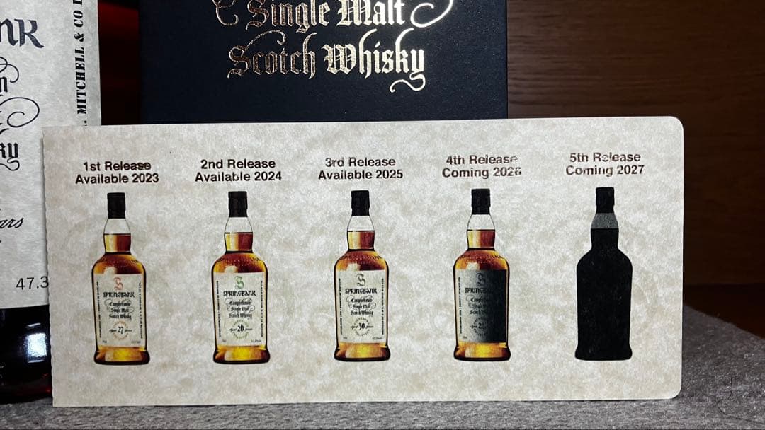 スプリングバンク　30年 カウントダウン　第三弾