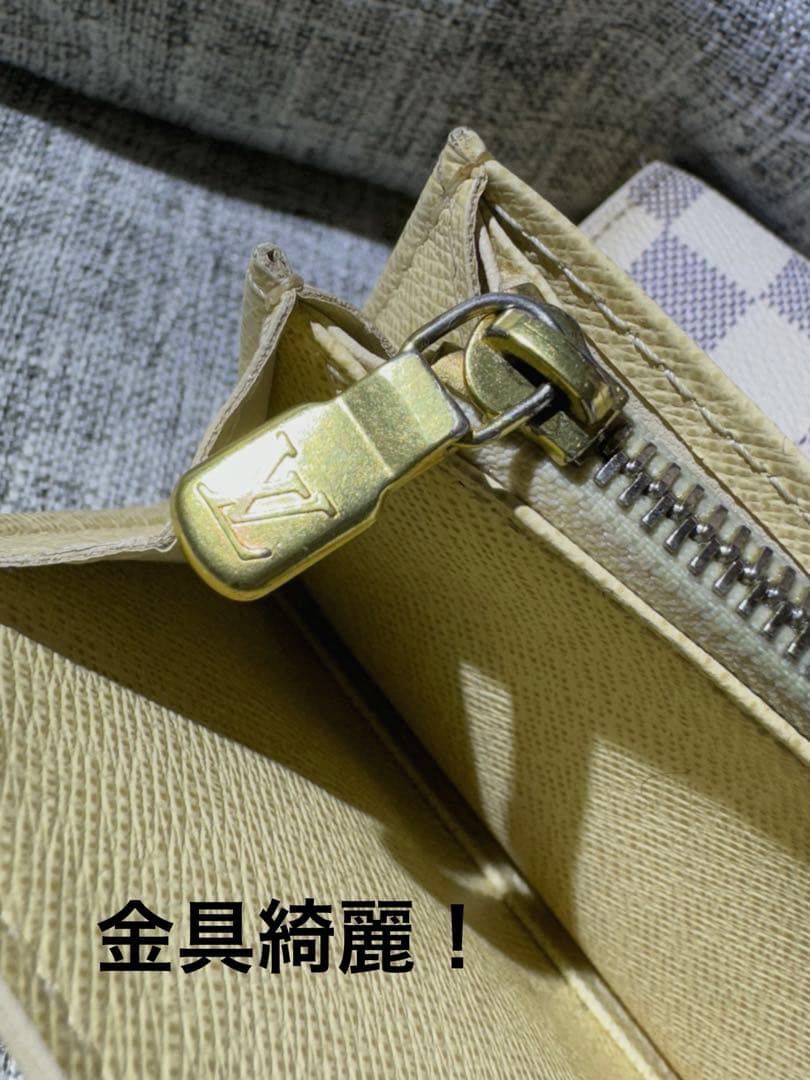 ルイヴィトン LOUIS VUITTON 三つ折り財布 ダミエ・アズール 財布