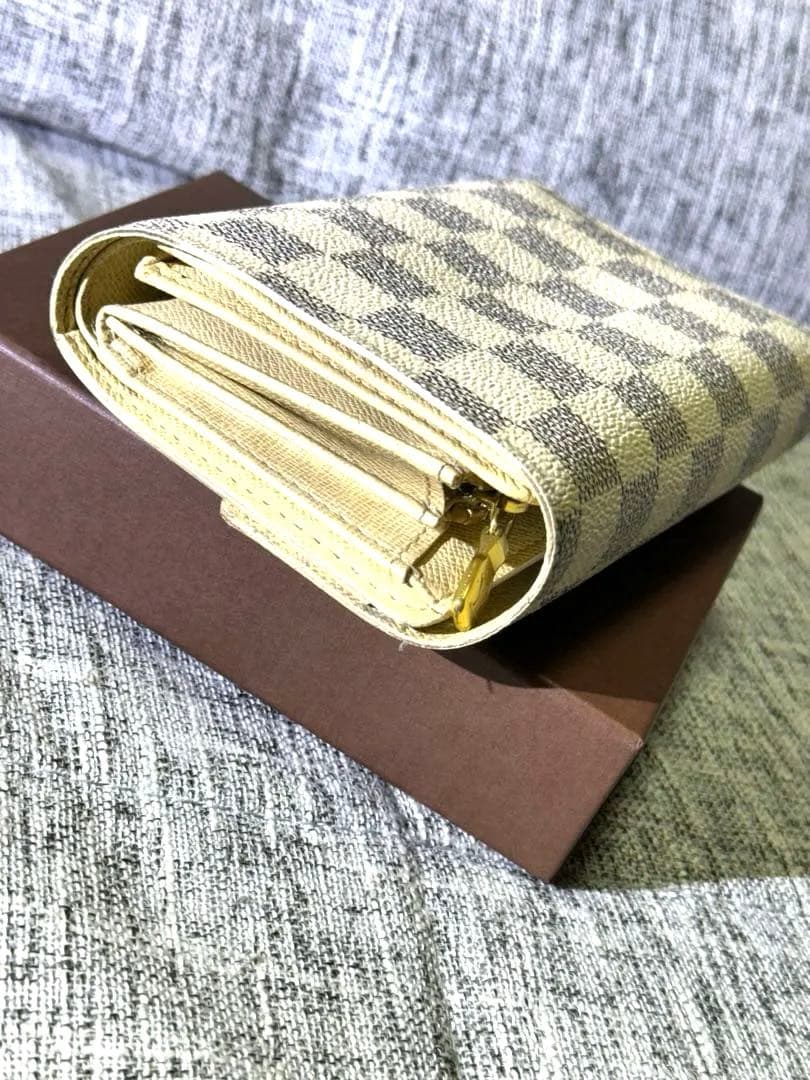 ルイヴィトン LOUIS VUITTON 三つ折り財布 ダミエ・アズール 財布