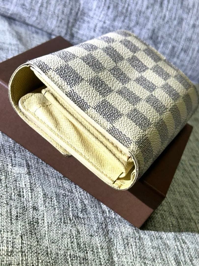 ルイヴィトン LOUIS VUITTON 三つ折り財布 ダミエ・アズール 財布