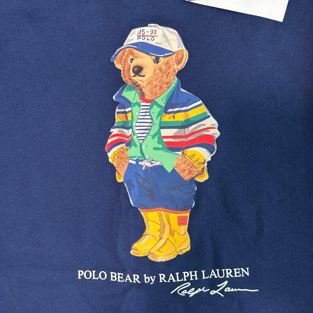 ラルフローレン ポロベアフリーススウェット ネイビー ボーイズM/150