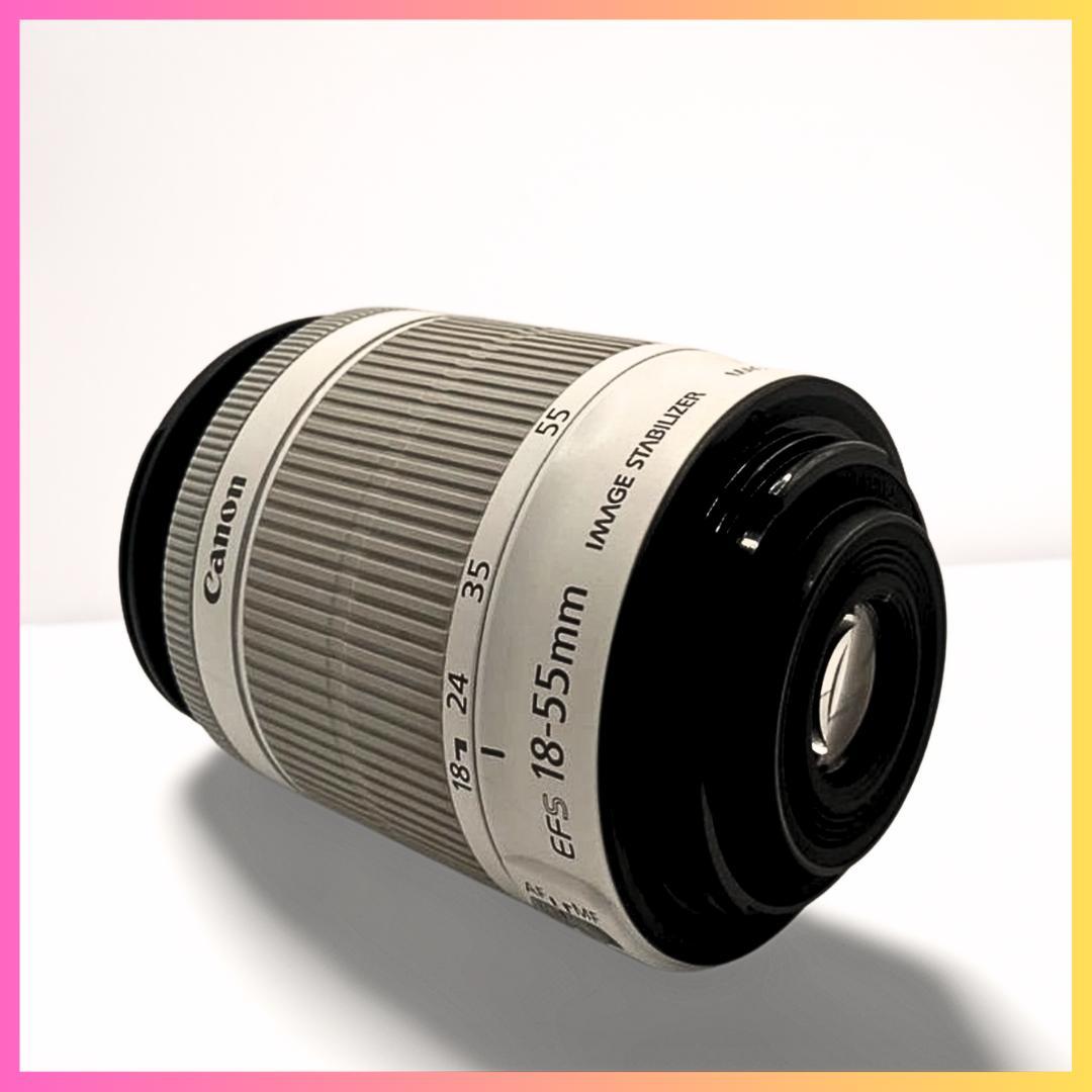 【美品/白】Canon EF-S 18-55mm IS 手ブレ補正 標準ズーム