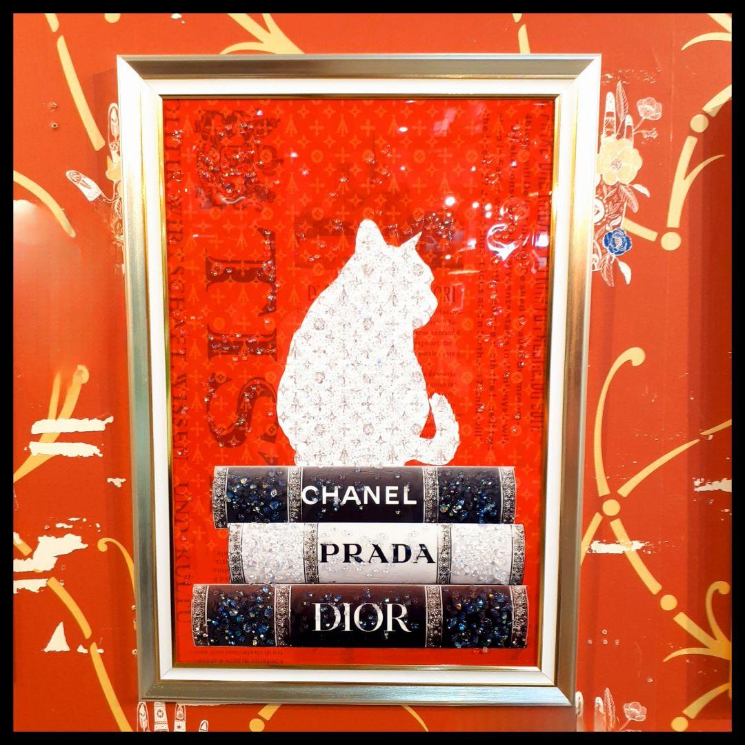 輸入雑貨　天然水晶石　クリスタルアート　『CHANEL』等　ブランドロゴ　宝石