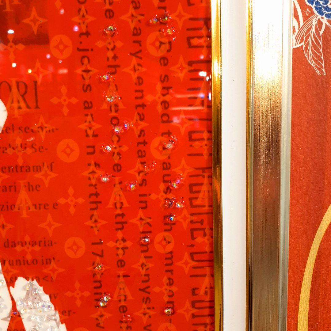 輸入雑貨　天然水晶石　クリスタルアート　『CHANEL』等　ブランドロゴ　宝石