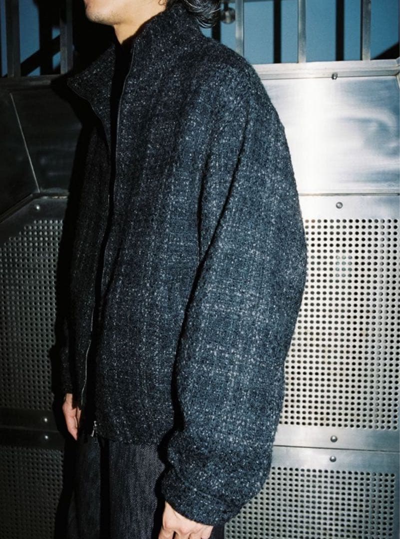 LIDNM ALPACA SILK TWEED ZIP サイズM