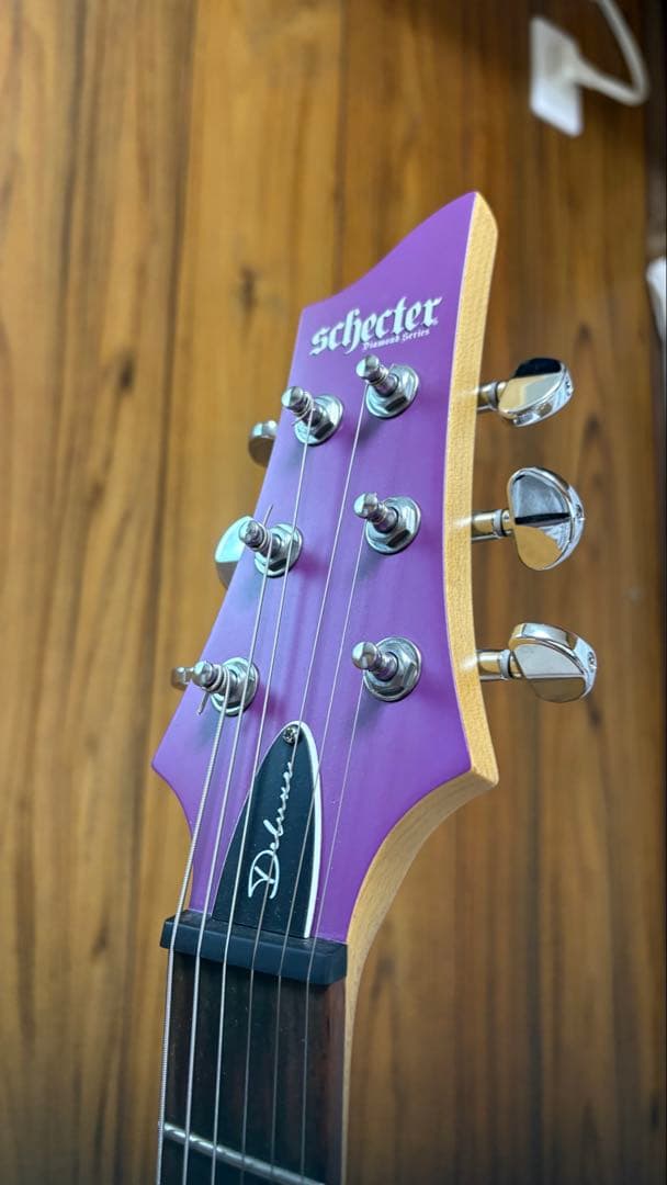 Schecter C-6 デラックスサテンパープルエレキギター