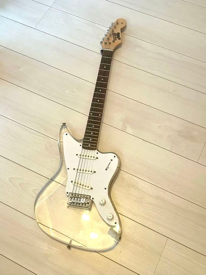 早い者勝ち★クリアボディ/エレキギター ジャズマスタータイプ /ムスタング/