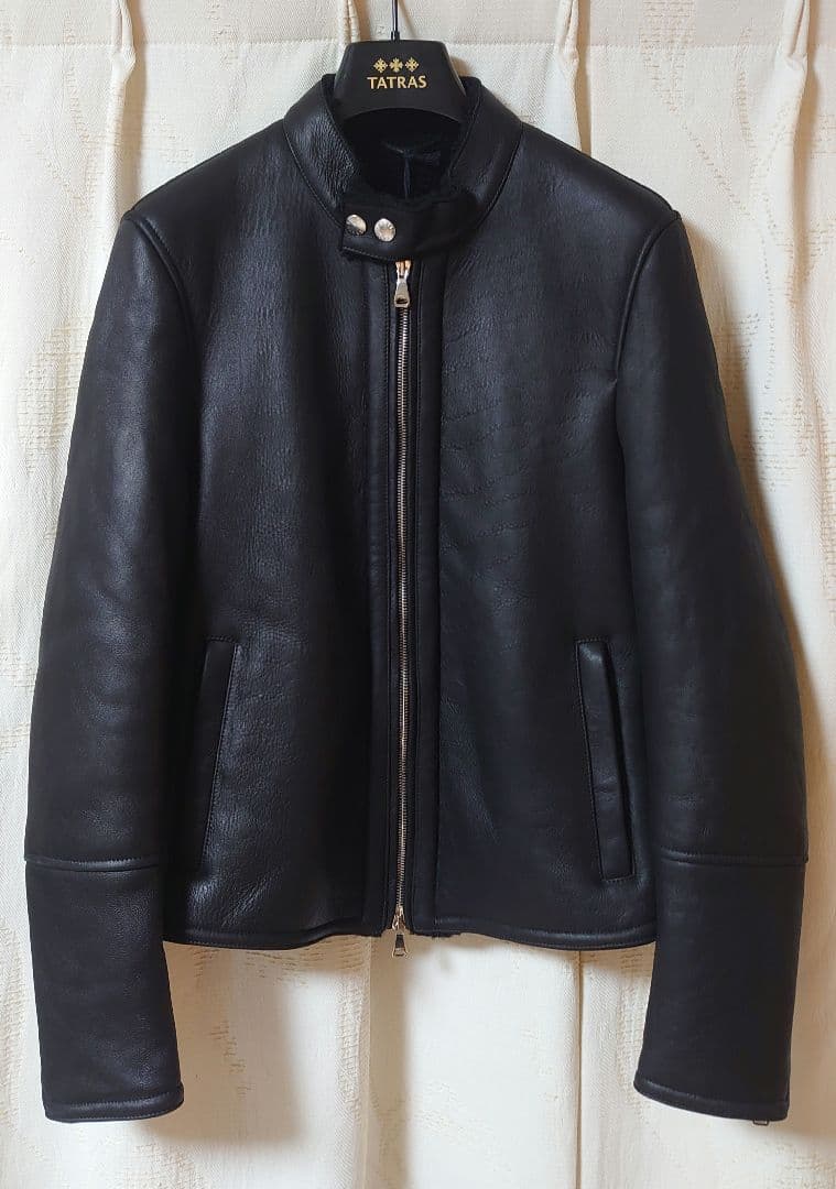 エンメティ アッカ H 黒 42 ムートン ジャケット 干場 EMMETI XS