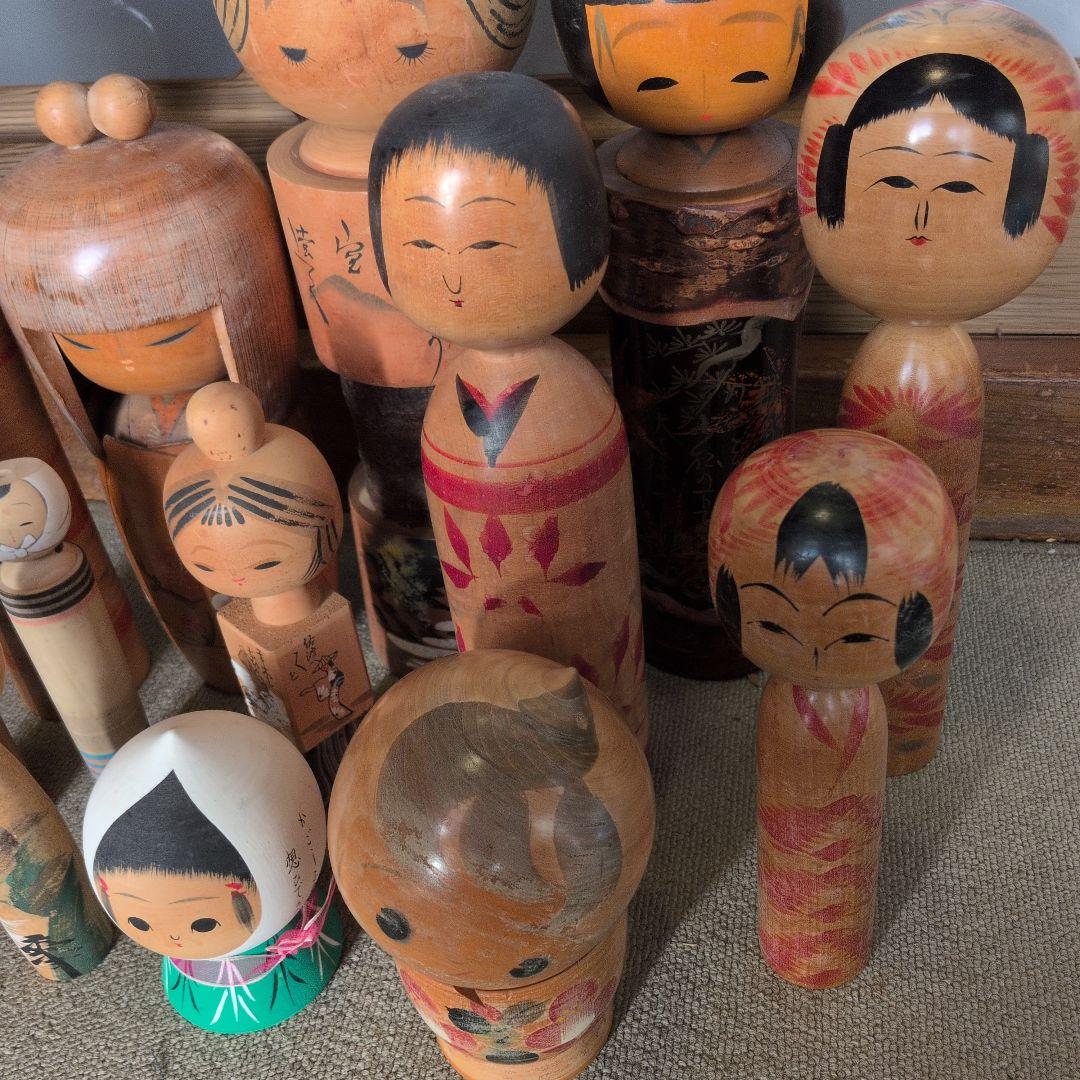 木製こけし人形セット