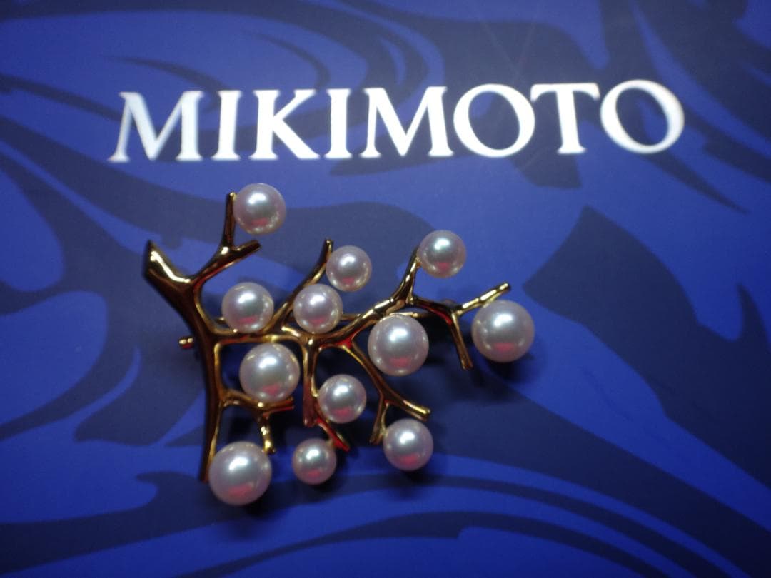 ミキモト　MIKIMOTO　K18ブローチ 幸福の木　ラージ　Yumi2810様