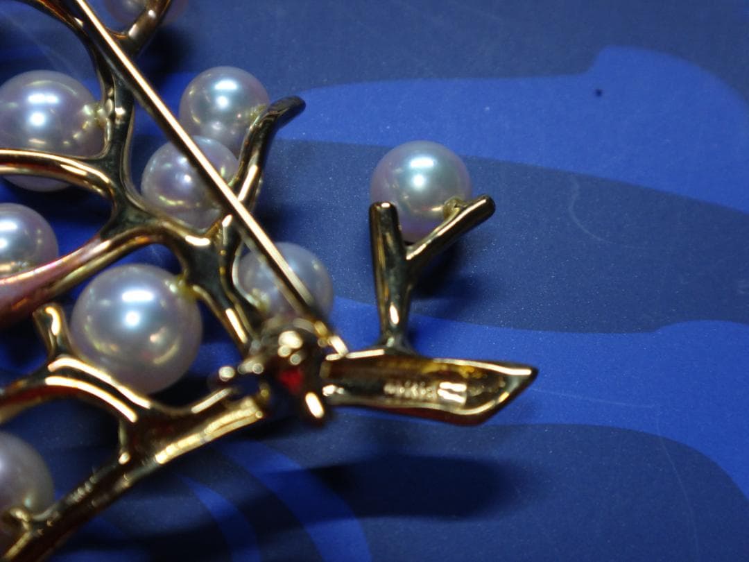 ミキモト　MIKIMOTO　K18ブローチ 幸福の木　ラージ　Yumi2810様