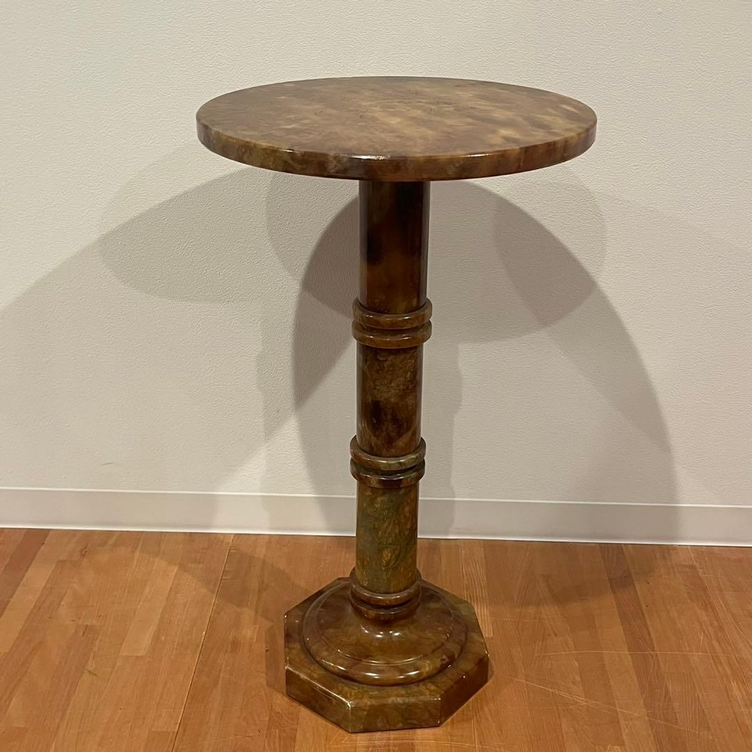 レアデザイン 大理石 テーブル サイドテーブル アンティーク