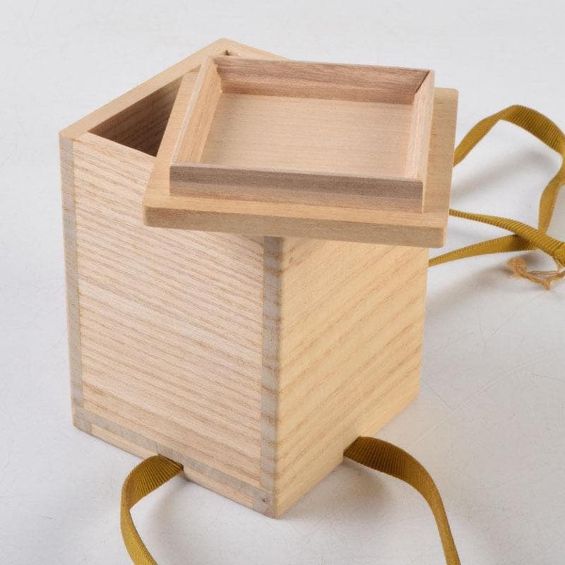 はな　茶道具　山下泰園作　黒柿製　早蕨蒔絵　八角茶器　共箱　V　8560