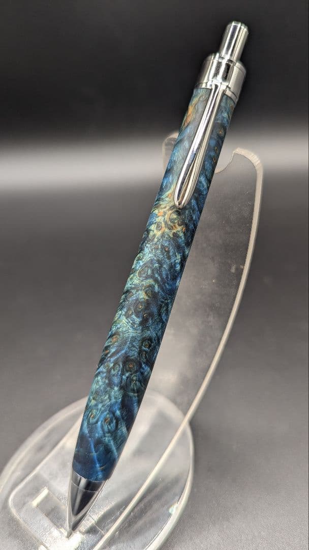 366ペン工房翌檜　スタビライズドウッドバーチバール　木軸シャーペン　ボールペン