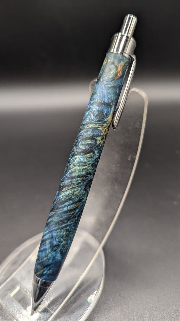 366ペン工房翌檜　スタビライズドウッドバーチバール　木軸シャーペン　ボールペン