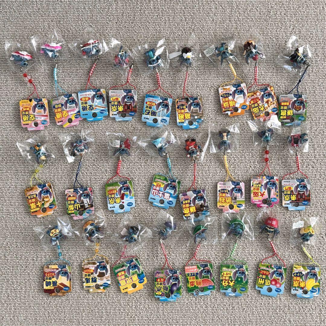 〈新品・未使用・希少〉スティッチ ご当地 ビーズストラップ＆根付け