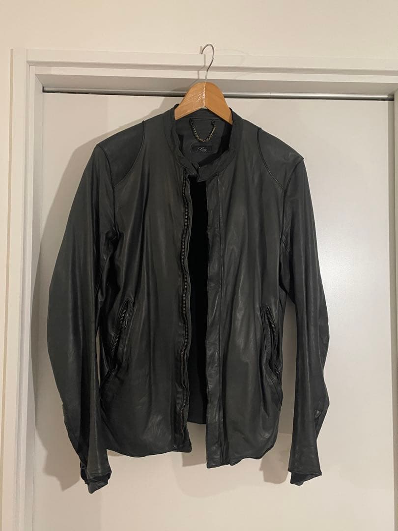 sisii シシ 牛革 レザー ライダース シングルライダース　Mサイズ　黒