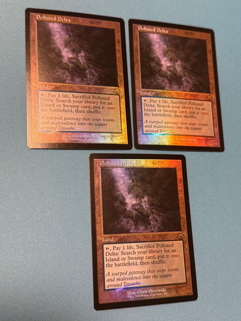 汚染された三角州　旧枠　英語foil 3枚