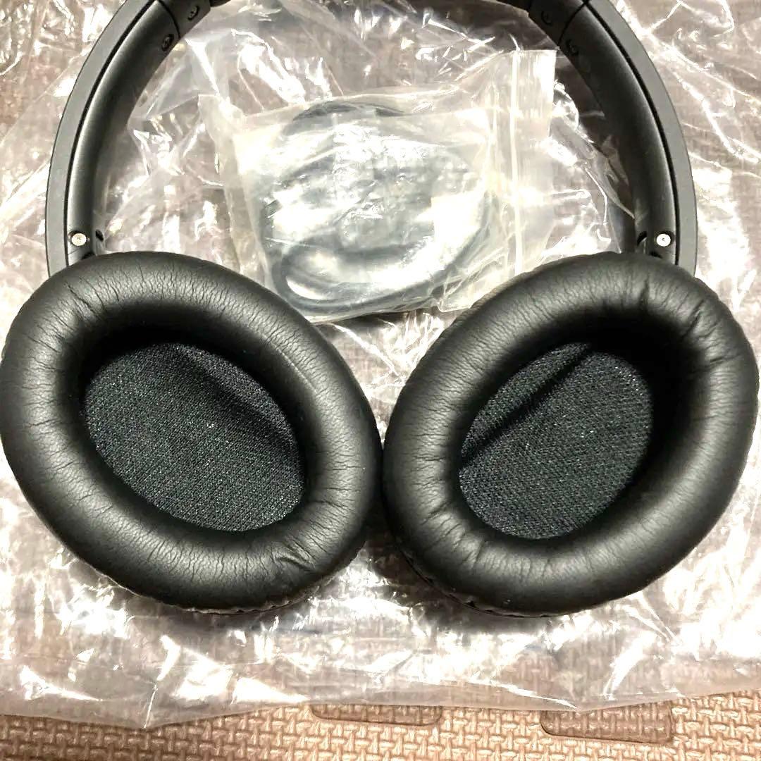 オーディオテクニカ、Audio-Technica ワイヤレスヘッドホン ブラック