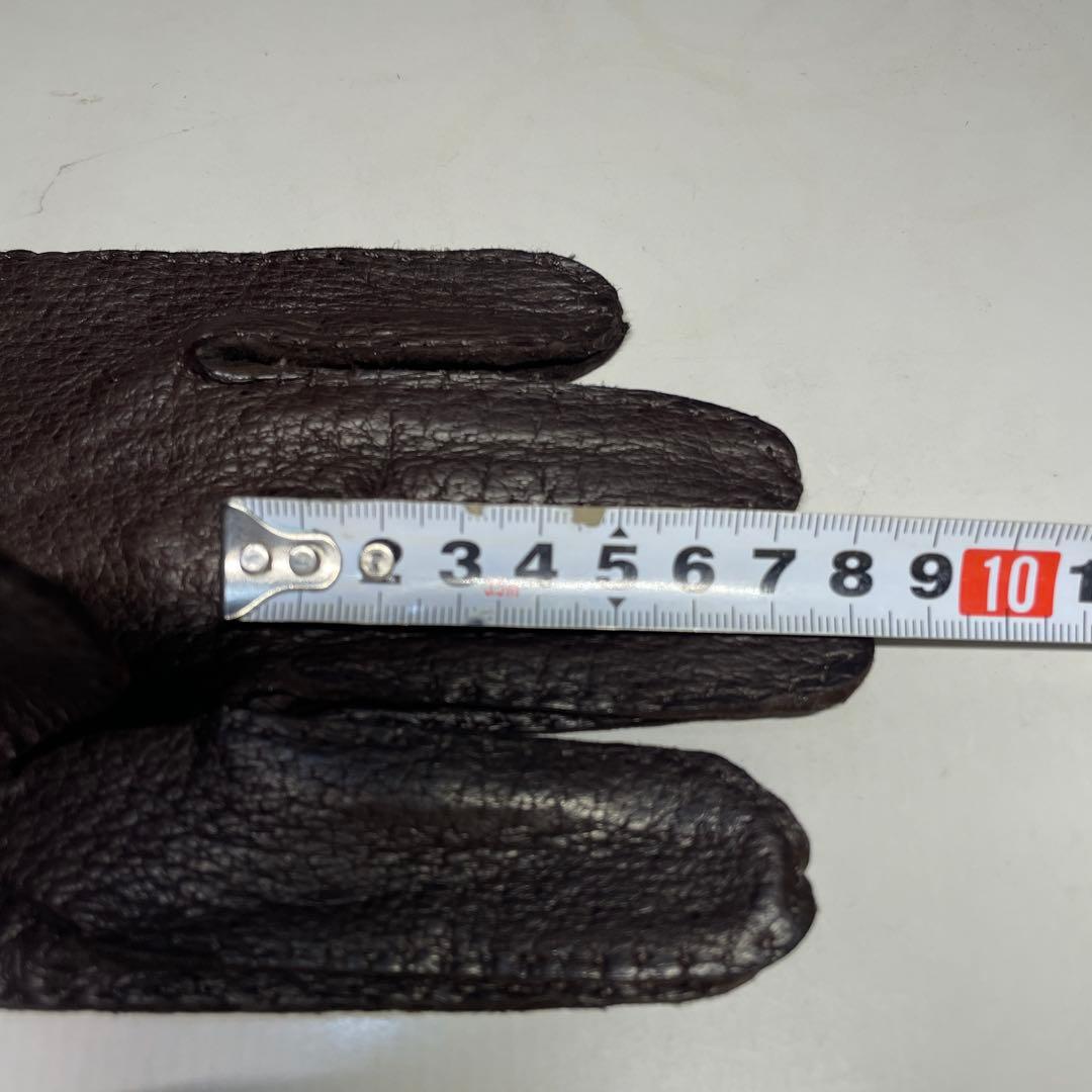 未使用 ペッカリー RESTELLI サイズ8 ダークブラウン色　ライニング無し