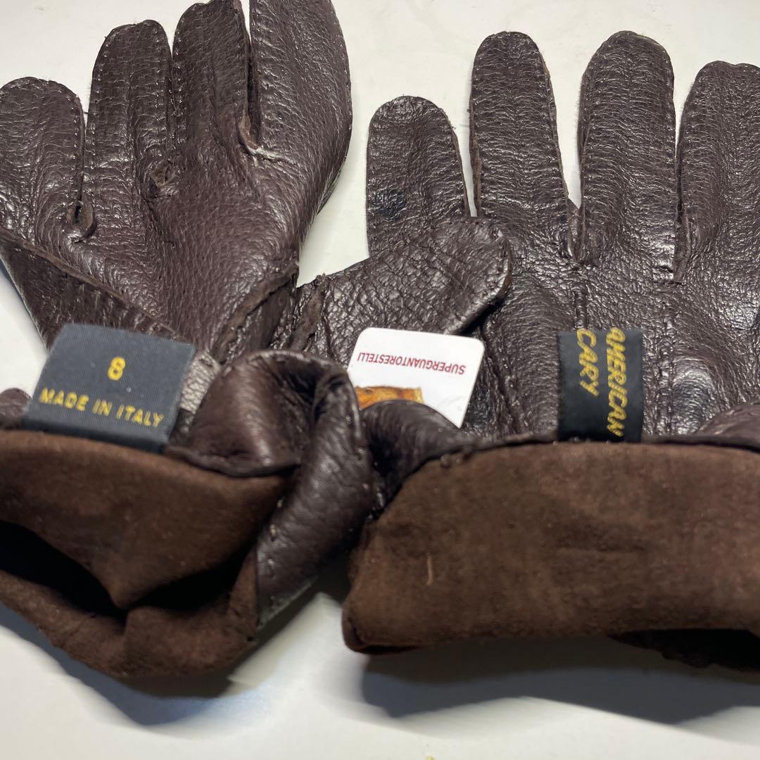 未使用 ペッカリー RESTELLI サイズ8 ダークブラウン色　ライニング無し