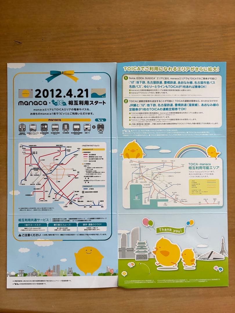 TOICA manaca 相互利用 セット 限定