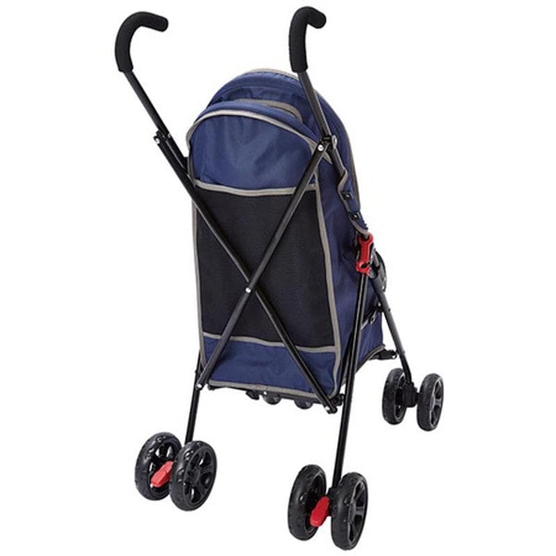 Porta ペット用軽量折りたたみお出かけカート ブルー 犬 猫 キャリー 青