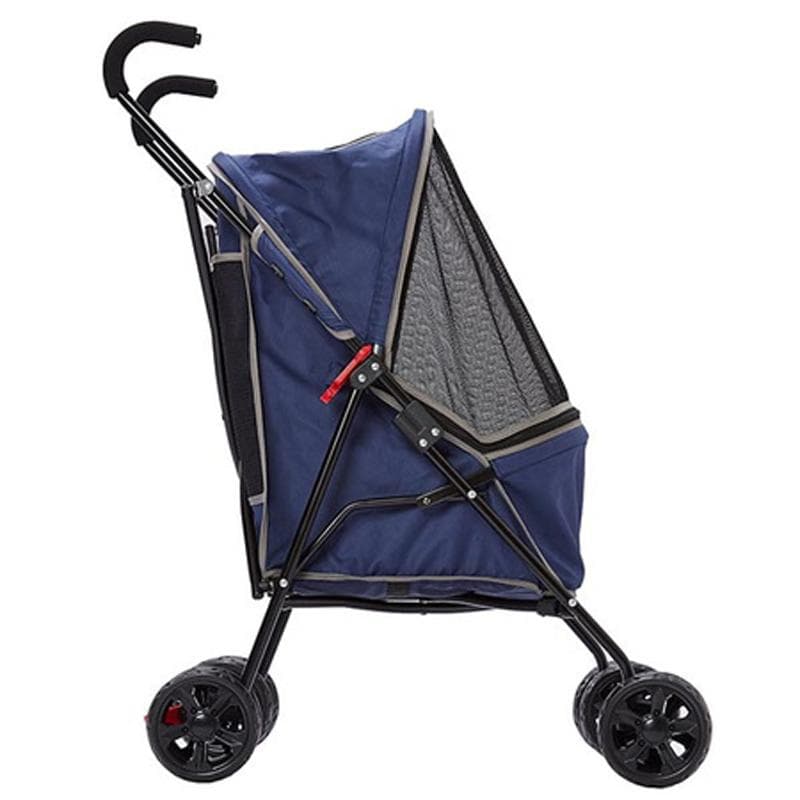 Porta ペット用軽量折りたたみお出かけカート ブルー 犬 猫 キャリー 青