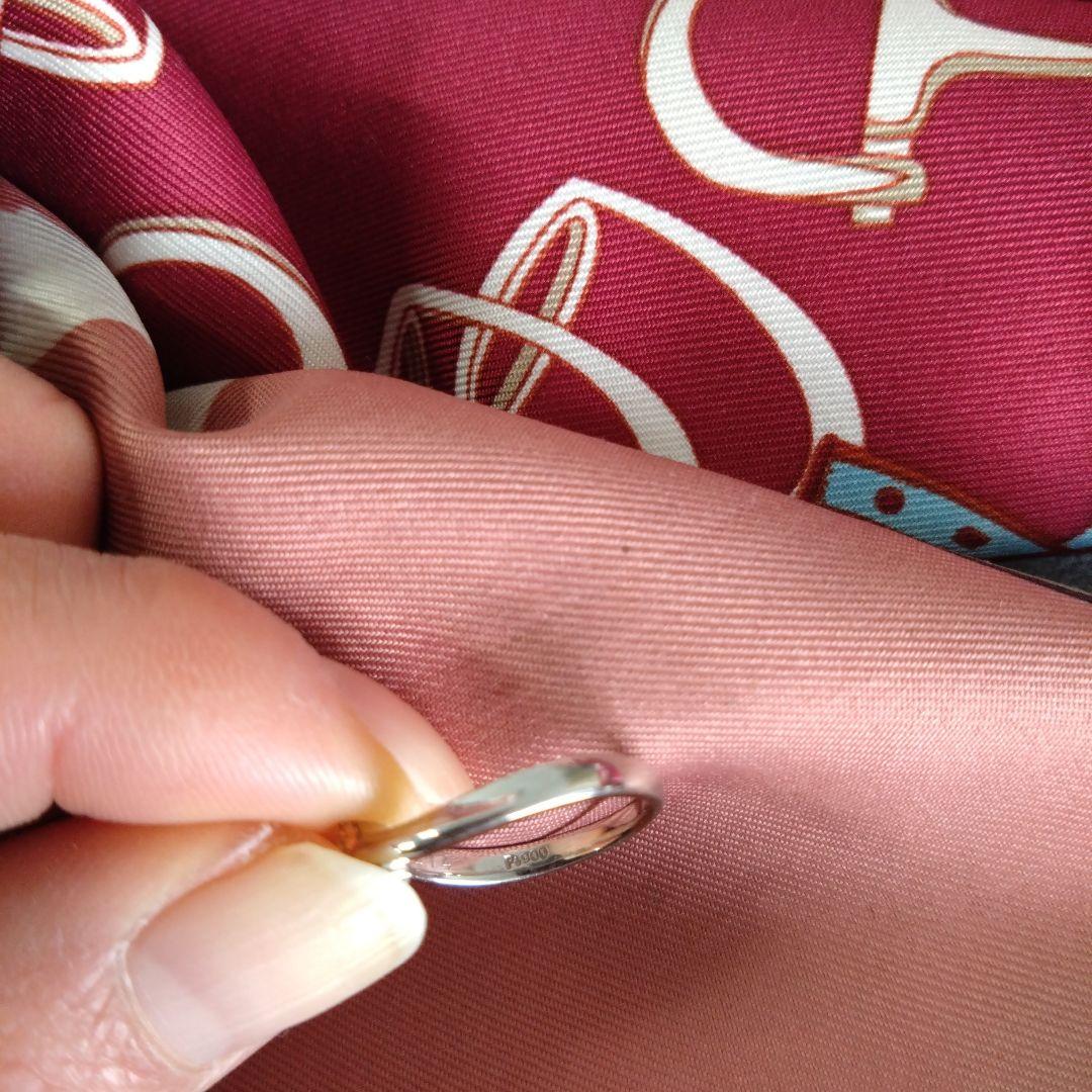 プラチナ900 天然ダイアモンドリング