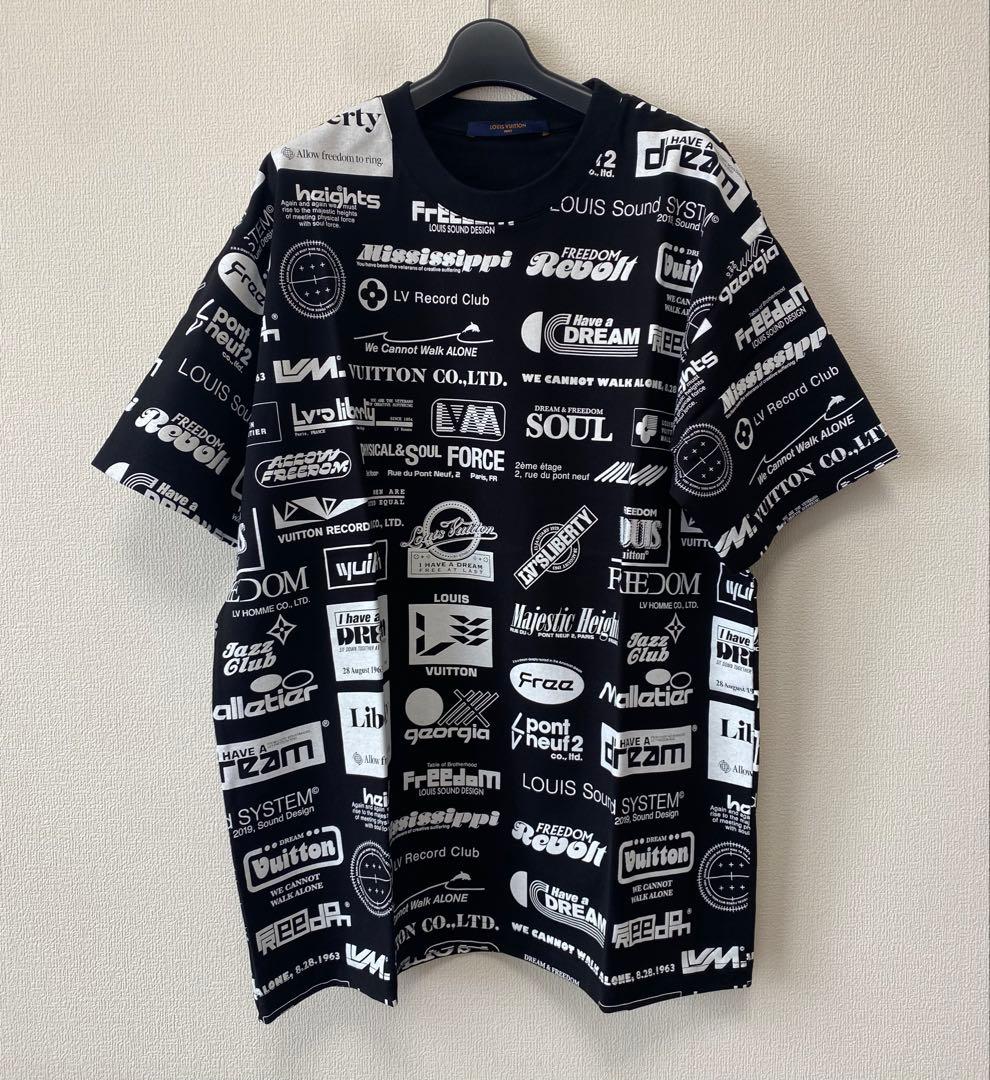極美品　即日発送　人気　ルイヴィトン tシャツ ヴァージルアブロー　ブラック