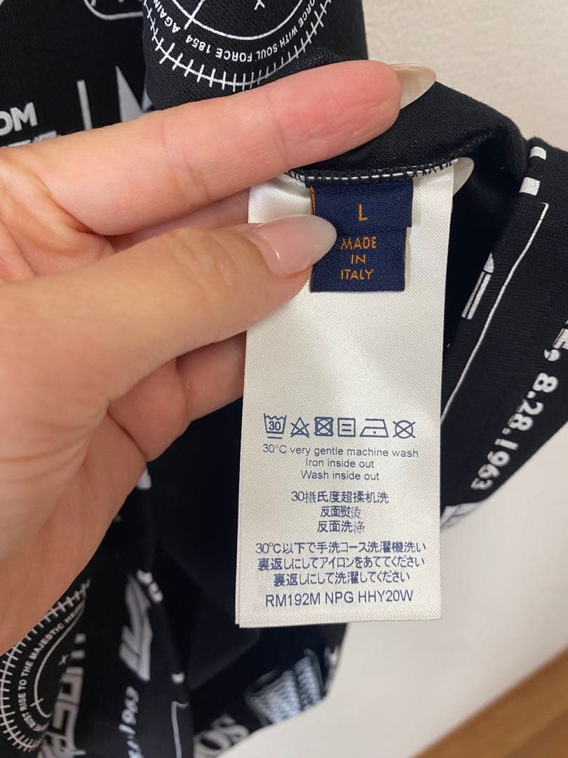 極美品　即日発送　人気　ルイヴィトン tシャツ ヴァージルアブロー　ブラック