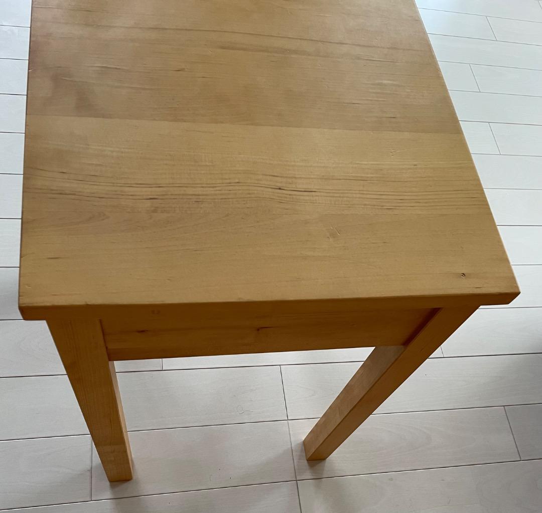 無印良品　サイドテーブル　パーチ材