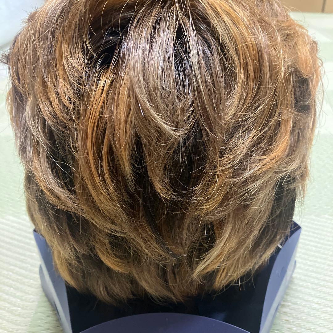 morefleur モアフルール ウィッグ 人毛混 ブラウン系 クリップ付き中古