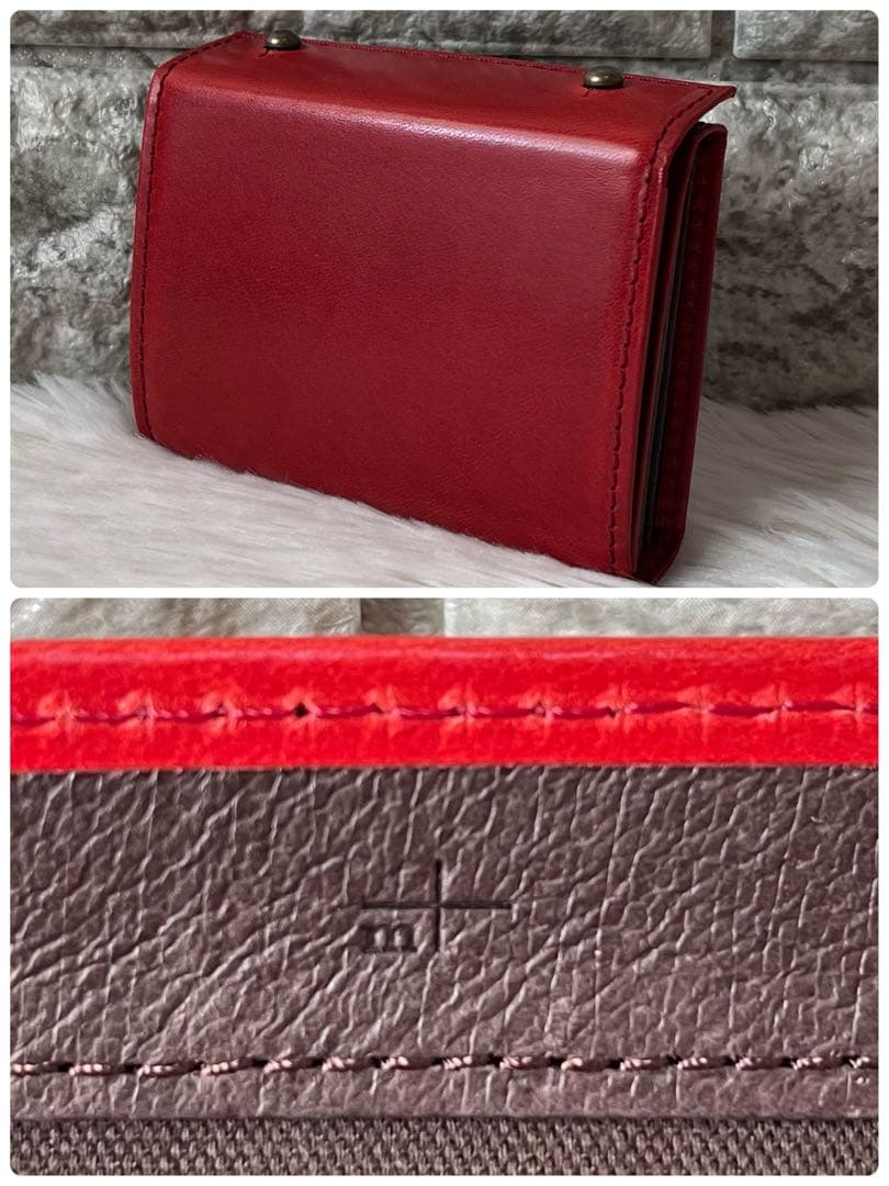 【新品未使用】+m エムピウ　ミッレフォッリエII P25 レザー　折り財布