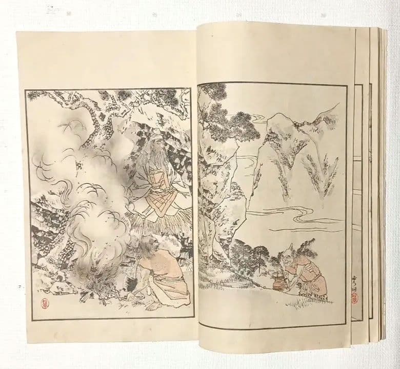 版画本日本歴史画報第一號三色刷り 、編輯者松本楓湖明治24年12月 大倉書店出版