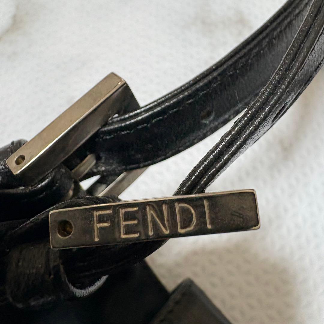 希少 フェンディ マンマバケット コットンジャージー ロコ金具 ワンショルダー