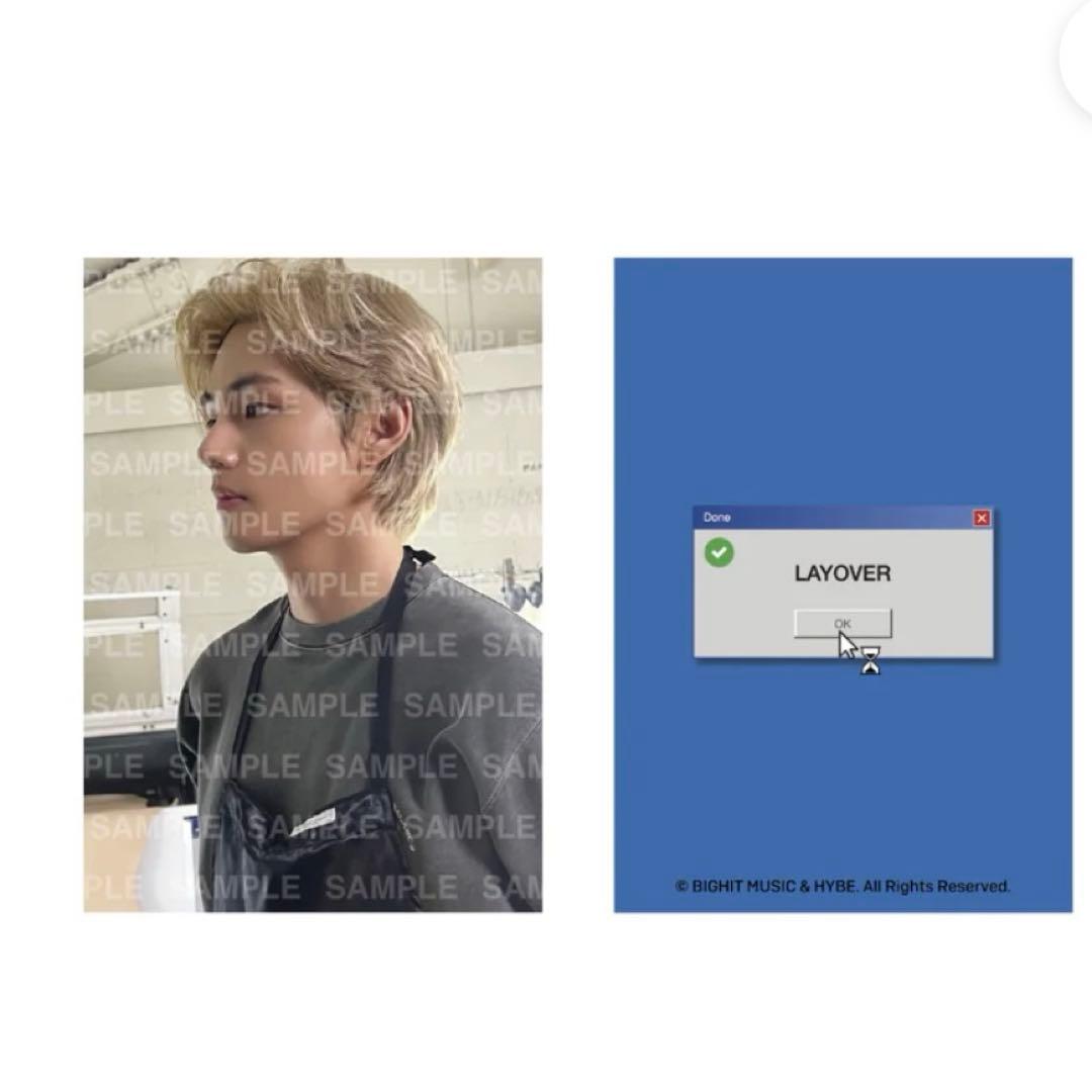 【新品・公式】BTS V LAYOVER ヨンタン Tシャツ M トレカつき