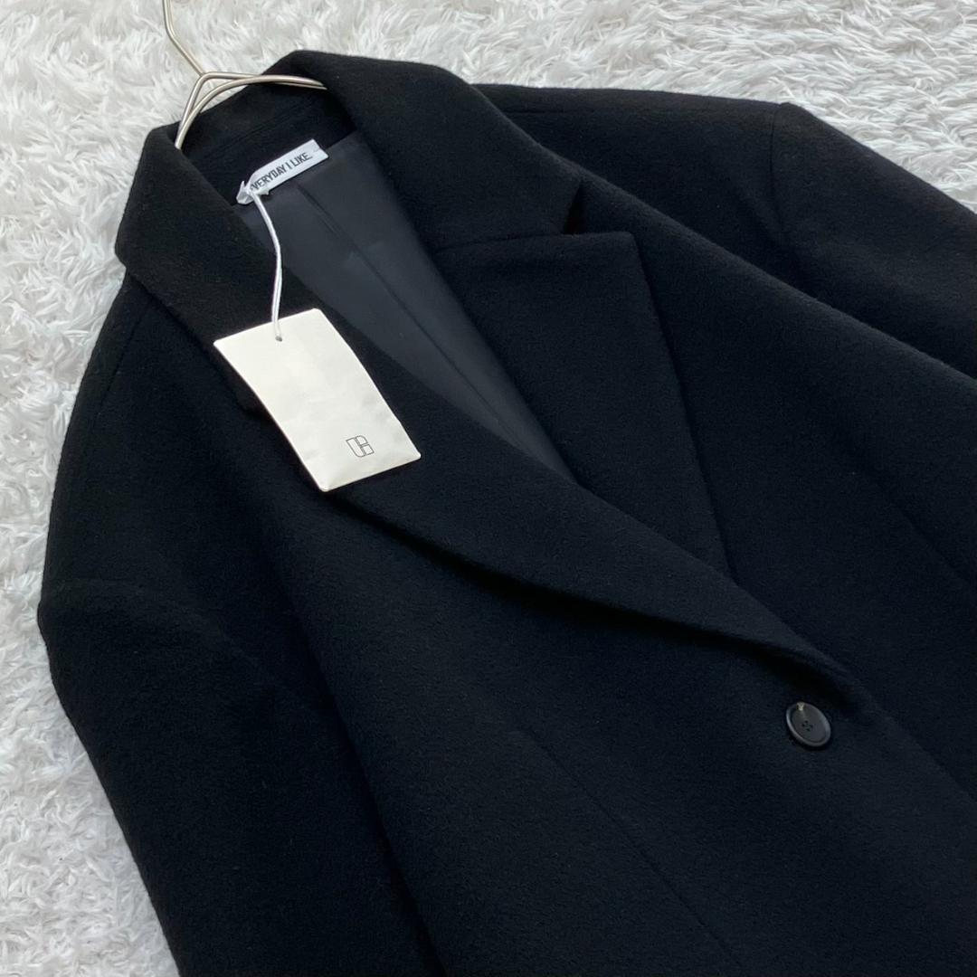 23AW✨新品✨ドゥーズィエムクラス エブリデイアイライク チェスターコート 黒