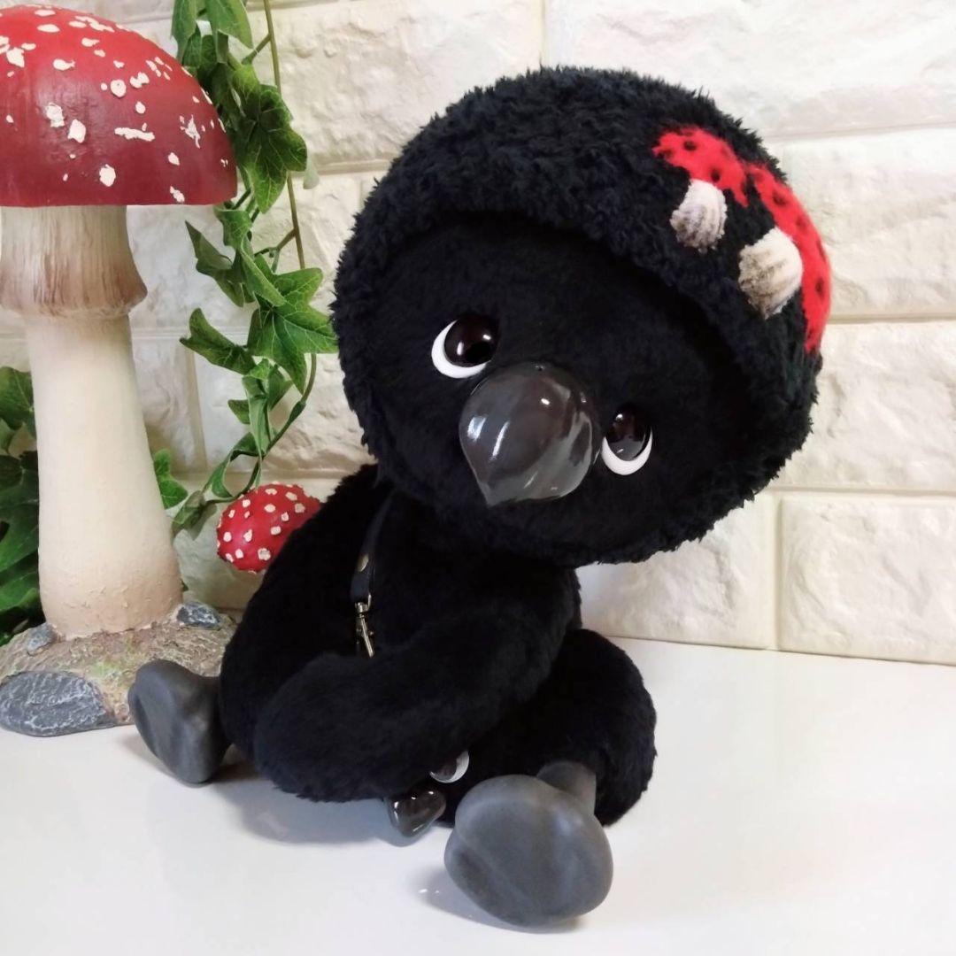 ぬいぐるみ✽アートドール✽カラスのかーくん✽手足可動✽デラックスサイズ