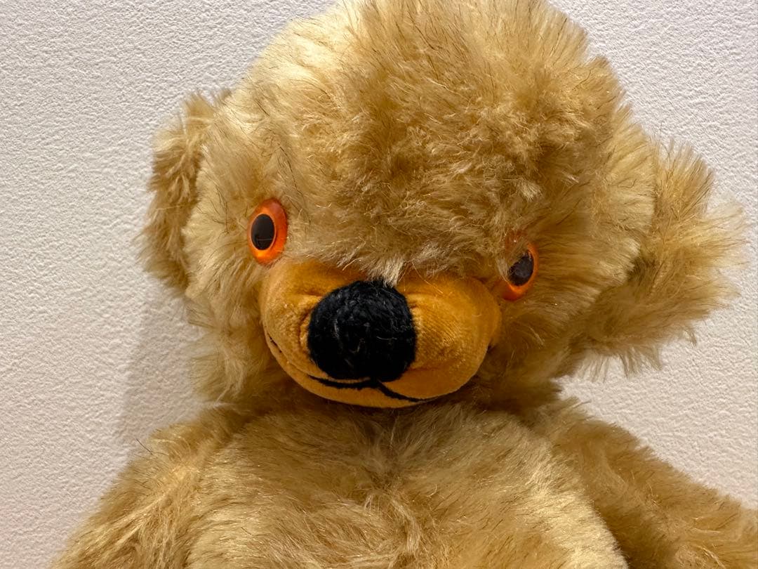 ヴィンテージ チーキー メリーソート ゴールド モヘア アンティーク テディベア