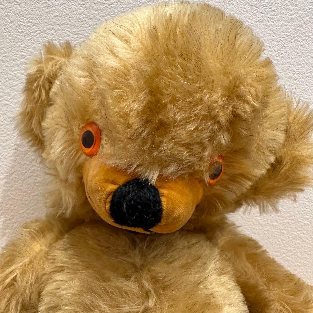 ヴィンテージ チーキー メリーソート ゴールド モヘア アンティーク テディベア