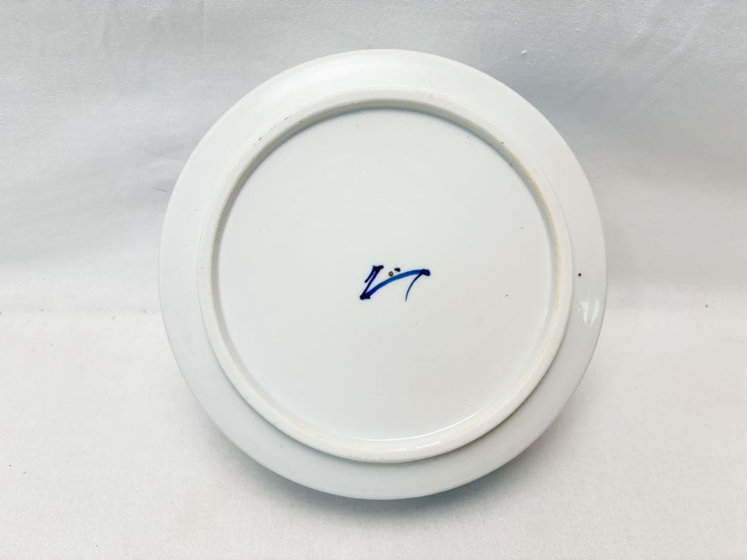 ほぼ未使用 茶道具 春甫造 染付 ぶどう絵 合子 喰籠 茶器 底印 共箱