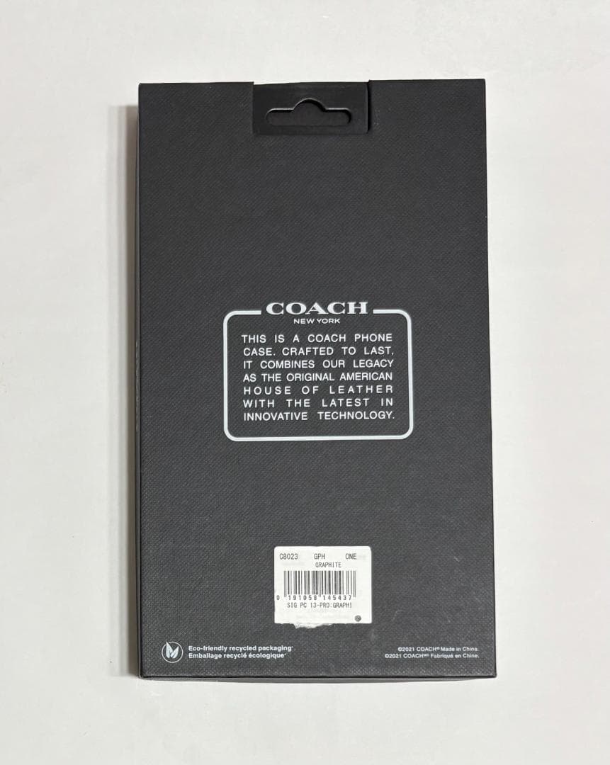 コーチ COACH iPhone13 pro 対応 ケース GRAPHITE
