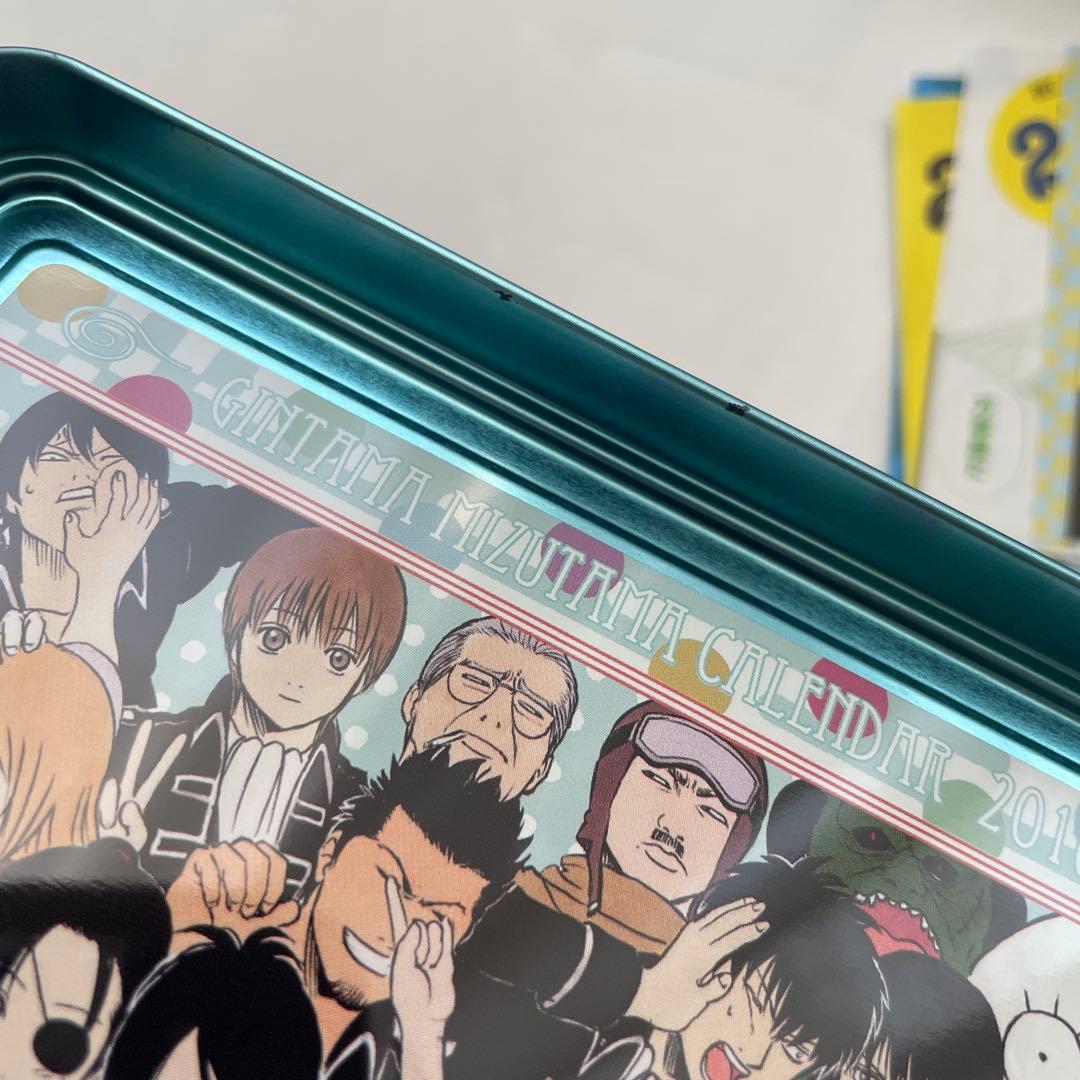 レア【使用済】銀魂　2018 缶入り日めくり　コミックカレンダー 水魂カレンダー