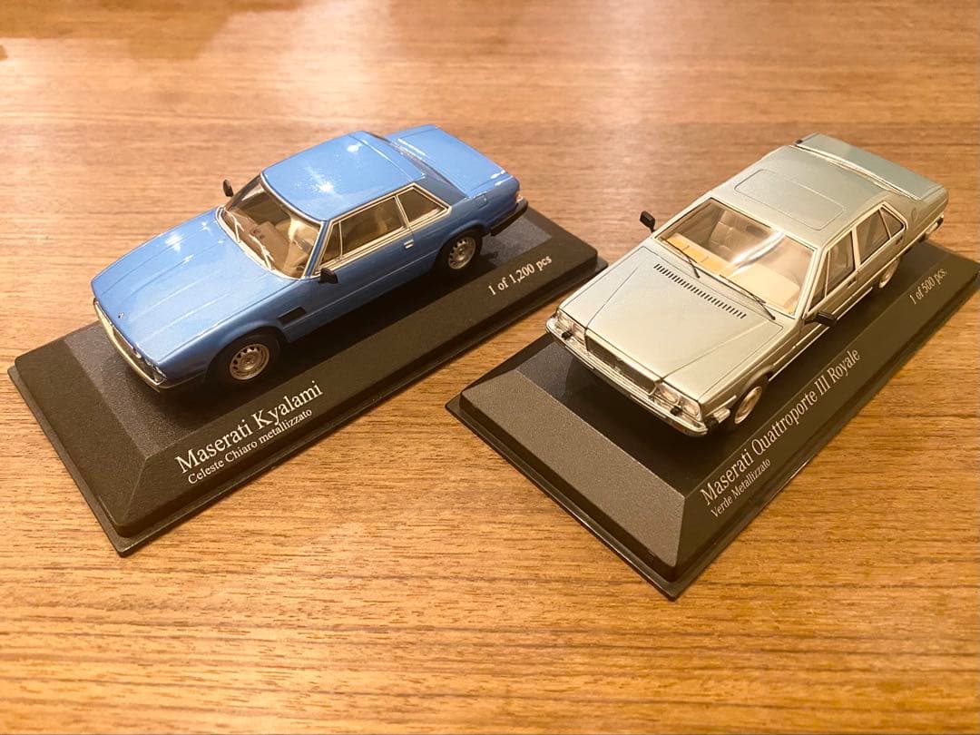 中古品 希少 1/43ミニチャンプス マゼラティ クアトロポルテ&キャラミ 2台